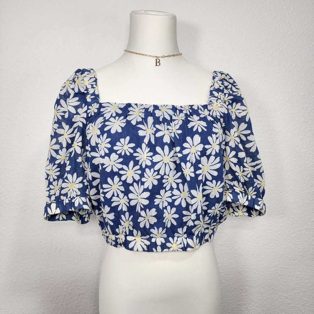 Floral American Eagle Top Size S